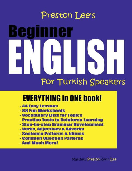 Preston Lee's Beginner English For Turkish Speakers