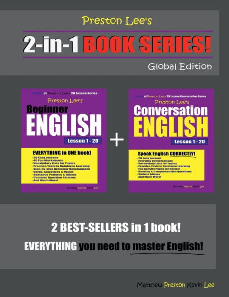 Preston Lee's 2-in-1 Book Series! Beginner English & Conversation Lesson 1