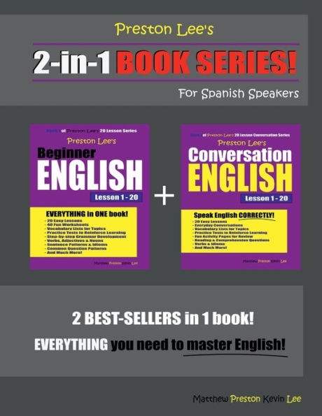 Preston Lee's 2-in-1 Book Series! Beginner English & Conversation Lesson 1