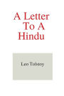 A Letter To A Hindu
