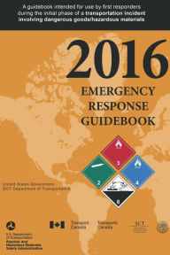 Title: 2016 Emergency Response Guidebook, Author: Department of Transportation