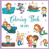 Title: Coloring Book - for Kids & Toddlers: Preschool Coloring Book . Great Gift Idea for Children Ages 3-5 . Mermaid and her Prince, Author: kr Publishing