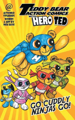 Teddy Bear Action Comics With Hero Ted