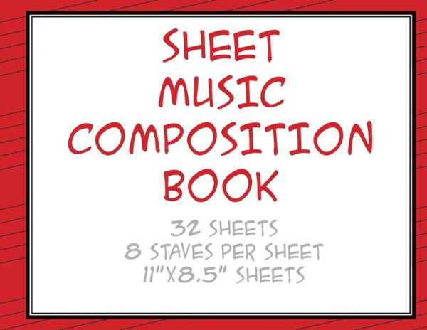 Sheet Music Composition Book - 32 Pages