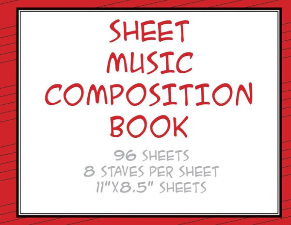 Sheet Music Composition Book - 96 Pages