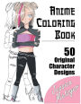 Anime Coloring Book: 50 Original Character Designs