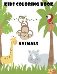 Title: Kids Coloring Book - Animals: This 8.5