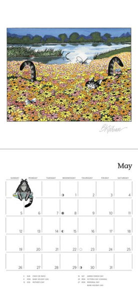 B. Kliban: Cats, 2024 Mini Wall Calendar