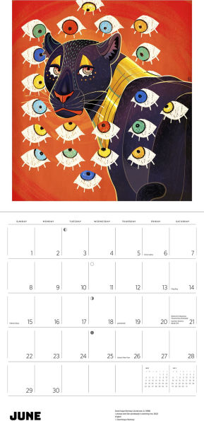 2025 African American Art Wall Calendar
