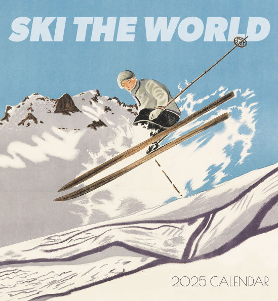 2025 Ski the World Wall Calendar