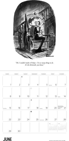 2025 Charles Addams: The Addams Family Wall Calendar