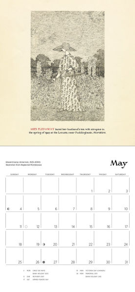 2025 Edward Gorey: Neglected Murderesses Mini Wall Calendar