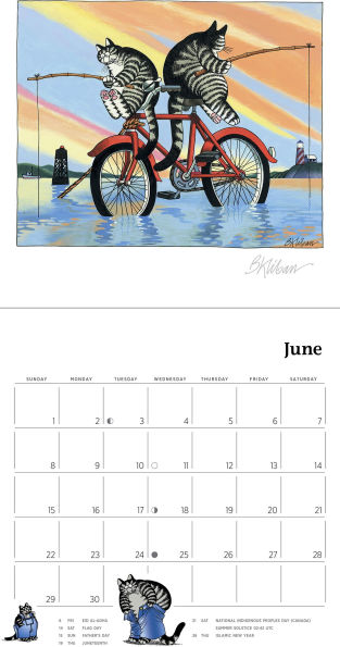 2025 B. Kliban: CatCalendar Mini Wall Calendar
