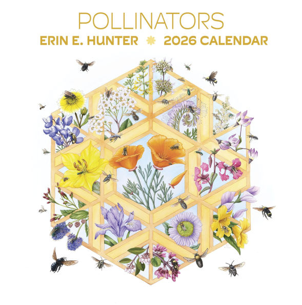 2026 Erin E. Hunter: Pollinators Wall Calendar