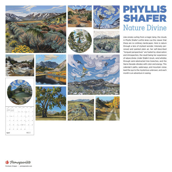 2026 Phyllis Shafer: Nature Divine Wall Calendar