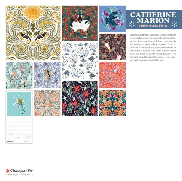 2026 Catherine Marion: Folklore and Flora Wall Calendar