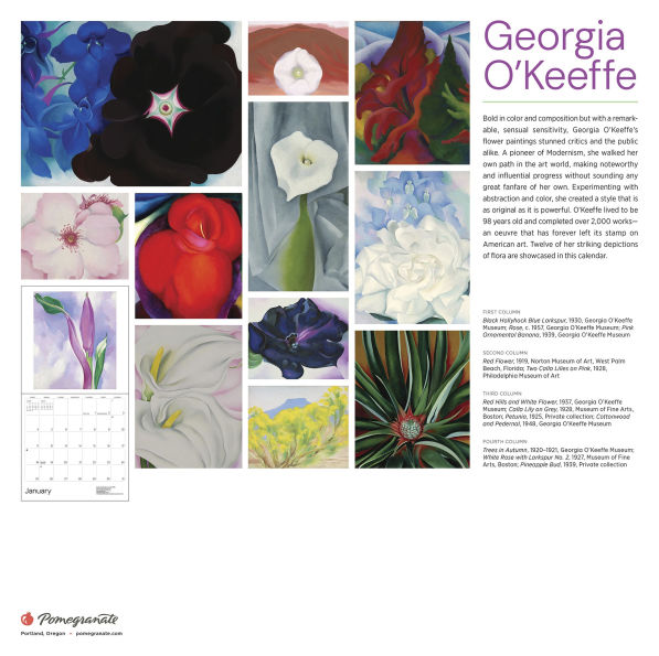 2026 Georgia O'Keeffe Wall Calendar