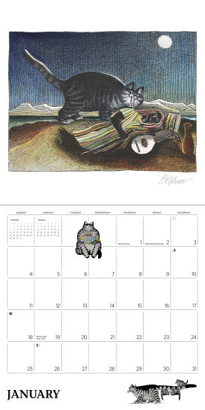 2026 B. Kliban: Cat Calendar Wall Calendar