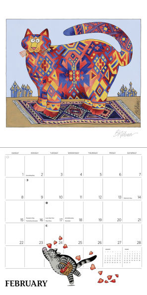 2026 B. Kliban: Cat Calendar Wall Calendar