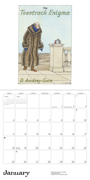 2026 Edward Gorey Wall Calendar