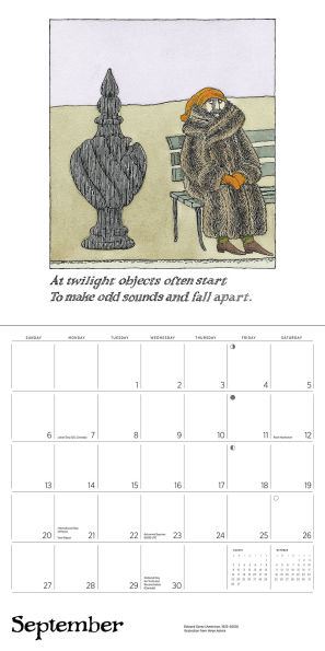 2026 Edward Gorey Wall Calendar