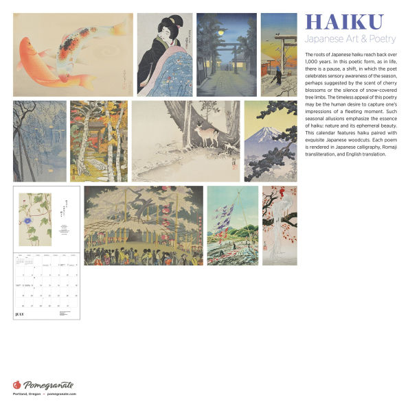 2026 Haiku: Japanese Art and Poetry Wall Calendar