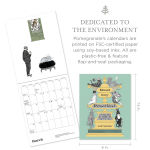 Alternative view 2 of 2026 Edward Gorey: Practical Cats Mini Wall Calendar