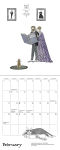 Alternative view 3 of 2026 Edward Gorey: Practical Cats Mini Wall Calendar