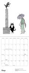Alternative view 6 of 2026 Edward Gorey: Practical Cats Mini Wall Calendar