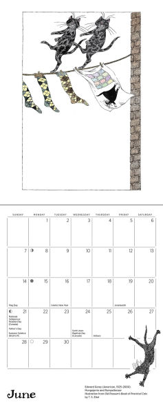 2026 Edward Gorey: Practical Cats Mini Wall Calendar