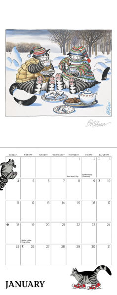 2026 B. Kliban: Cat Calendar Mini Wall Calendar