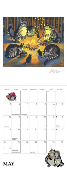 2026 B. Kliban: Cat Calendar Mini Wall Calendar