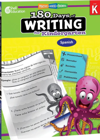 180 DaysT: Writing for Kindergarten: Practice, Assess, Diagnose