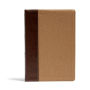 KJV Rainbow Study Bible, Brown/Tan LeatherTouch