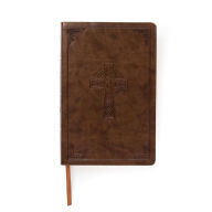 Title: CSB Large Print Personal Size Reference Bible, Brown Celtic Cross LeatherTouch, Author: CSB Bibles by Holman