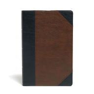 Title: KJV Large Print Personal Size Reference Bible, Brown/Black LeatherTouch Indexed, Author: Holman Bible Publishers