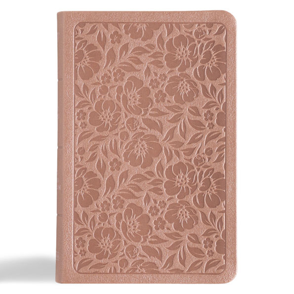 KJV Personal Size Bible, Rose Gold LeatherTouch