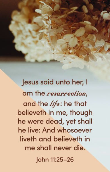 Funeral Bulletin: Jesus Said (Package of 100): John 11:25-26 (KJV)