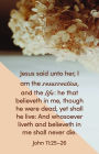 Funeral Bulletin: Jesus Said (Package of 100): John 11:25-26 (KJV)