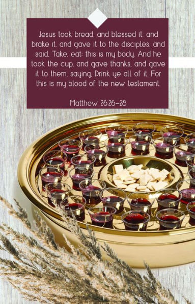 Communion Bulletin: And Blessed It (Package of 100): Matthew 26:26-28 (KJV)