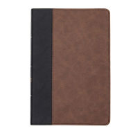 Title: CSB Large Print Thinline Bible, Black/Brown LeatherTouch, Author: CSB Bibles by Holman