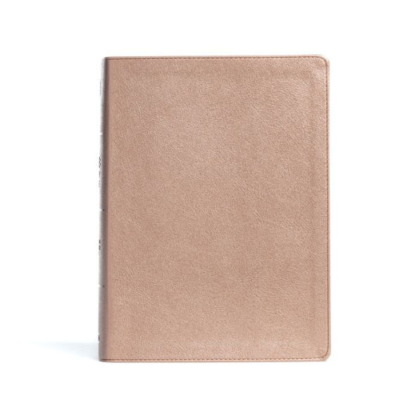 CSB Study Bible, Rose Gold LeatherTouch, Indexed