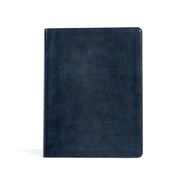CSB Verse-by-Verse Reference Bible, Navy LeatherTouch