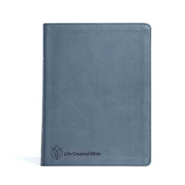 CSB Life Counsel Bible, Slate Blue LeatherTouch: Practical Wisdom for All of Life