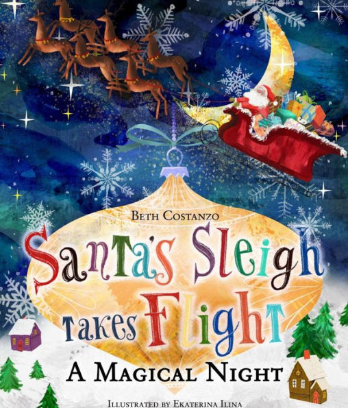 Santa's Sleigh Takes Flight! A Magical Night.