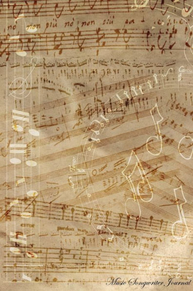 Harmonious Creations: Songwriter's Staff Paper Journal for Musical Masterpieces