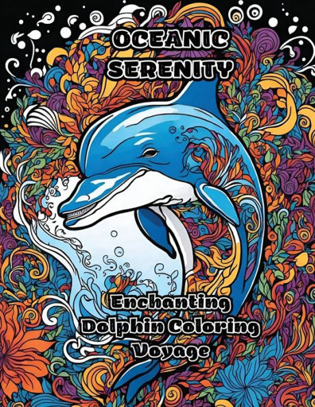 Oceanic Serenity: Enchanting Dolphin Coloring Voyage