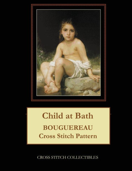 Child at Bath: Bouguereau Cross Stitch Pattern