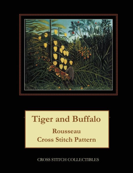 Tiger and Buffalo: Rousseau Cross Stitch Pattern
