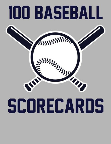 100 Softball Scorecards: 100 Scorecards For Baseball and Softball